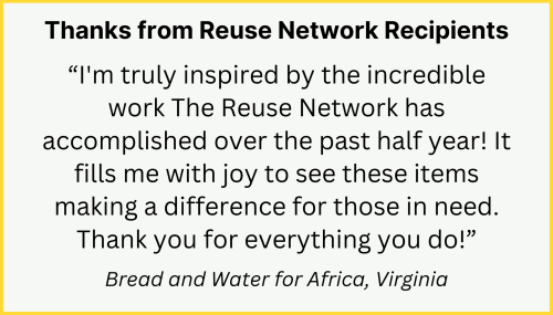 New Testimonials From Reuse Network Clients